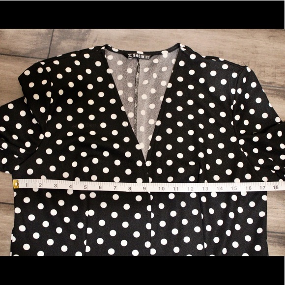 Black & White Polka Dot Blazer - Shein - Picture 11 of 11
